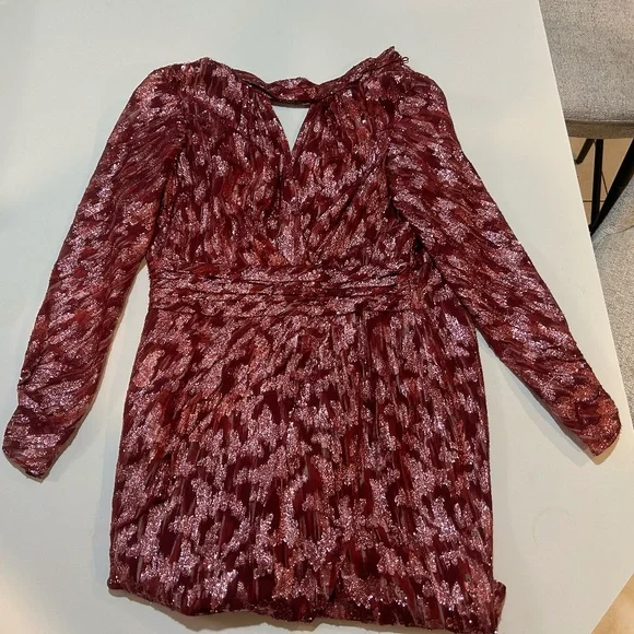 Jonathan Simkhai Metallic Vine Jacquard Mock Neck Dress - Picture 14 of 16